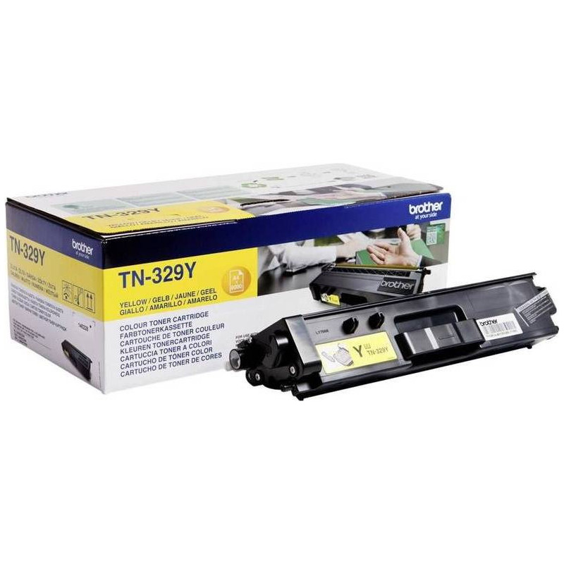 Brother TN 329Y original Gul toner