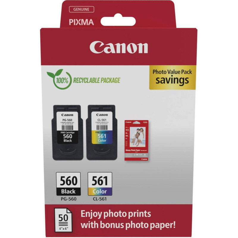 Canon PG 560/CL 561original Foto MultiPack blækpatroner