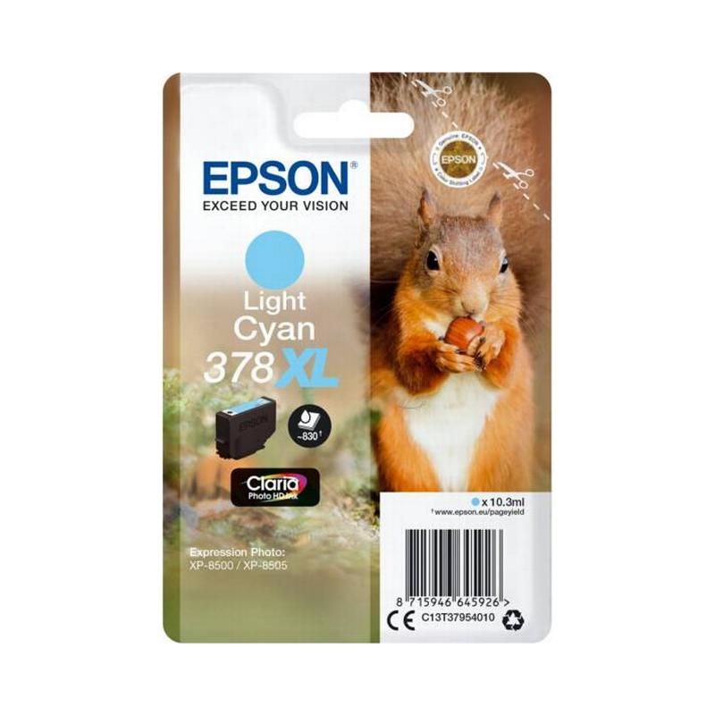 Epson 378XL blækpatron lys cyan (T3795) original bulk