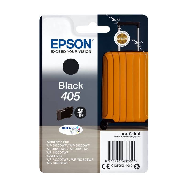 Epson 405 blækpatron sort (C13T05G14010) original bulk