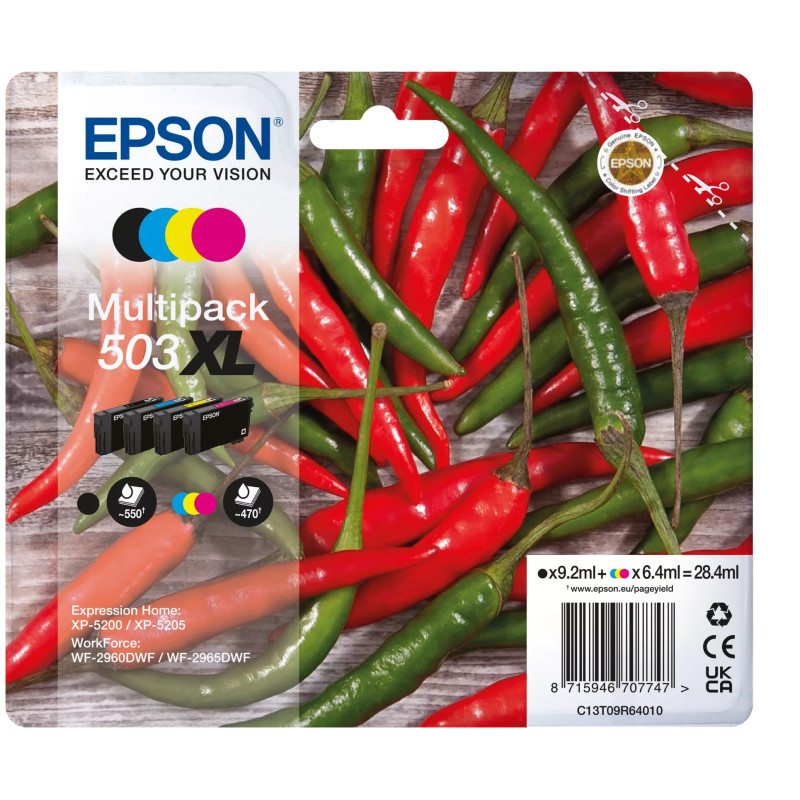 EPSON 503XL original MultiPack blækpatroner