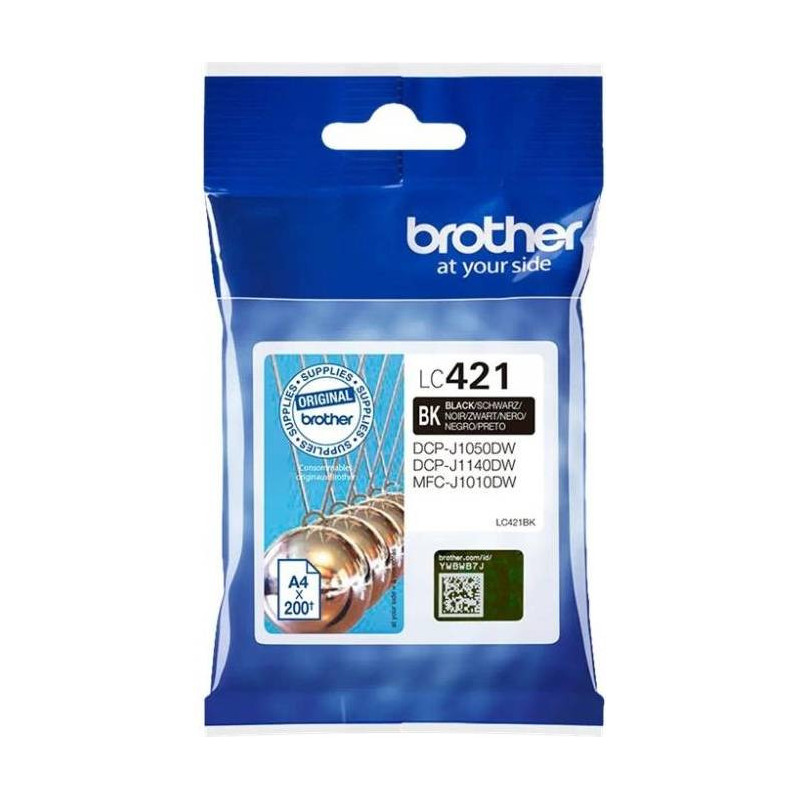 Brother LC 421BK original Sort blækpatron