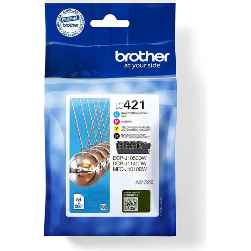 Brother LC 421VAL multipack blækpatron CMYK (LC421VALBP) original