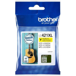 Brother LC 421XLY original Gul blækpatron