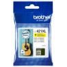 Brother LC 421XLY original Gul blækpatron