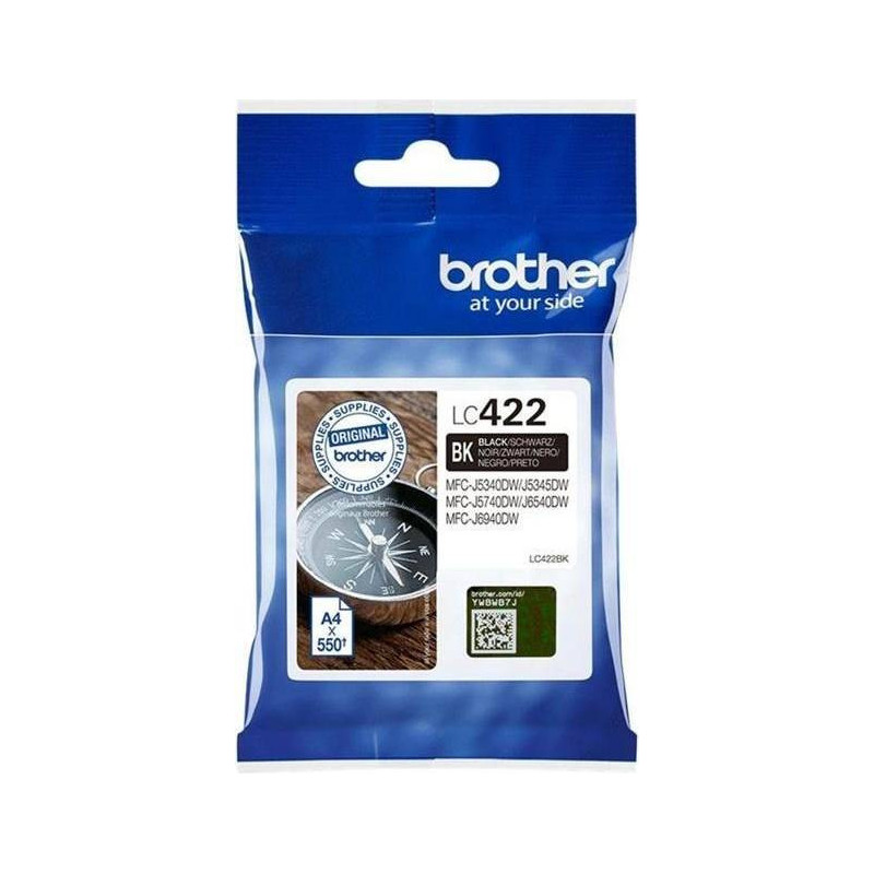 Brother LC422BK original Sort blækpatron