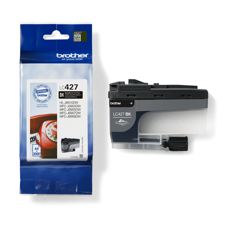 Brother LC-427BK blækpatron sort (LC427BK) original billig pris | Multitech