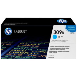 Original HP 309A LaserJet-tonerpatron, cyan (Q2671A)