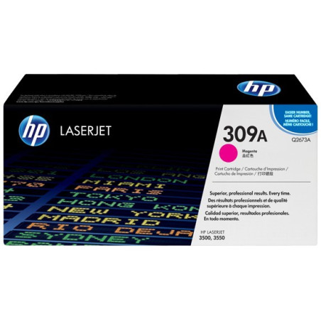 Original HP 309A LaserJet-tonerpatron, magenta (Q2673A)