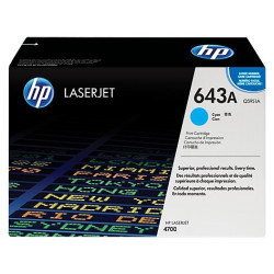 Original HP 643A LaserJet-tonerpatron, cyan (Q5951A)
