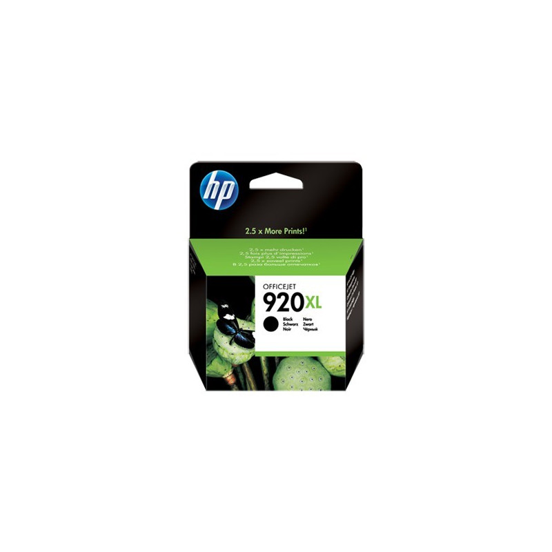 Original HP 920XL blækpatron sort (CD975AE) Original HP 920XL blækpatron sort (CD975AE)