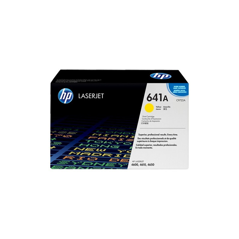 Original HP 641A LaserJet-tonerpatron, gul (C9722A)